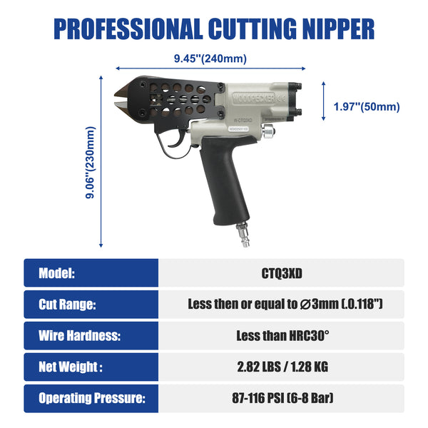 WOODPECKER CTQ3XD Pneumatic Cutting Nipper