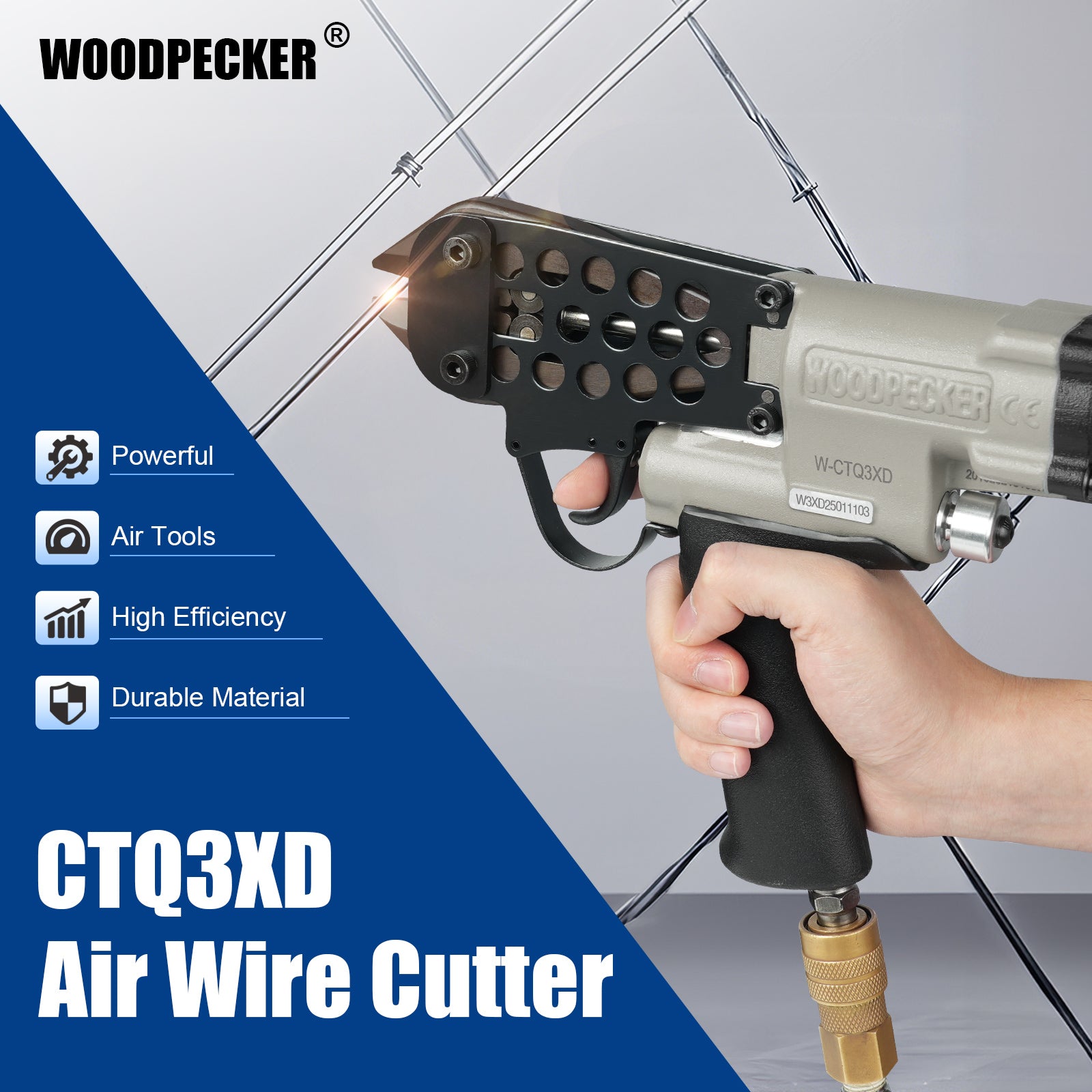 WOODPECKER CTQ3XD Pneumatic Cutting Nipper