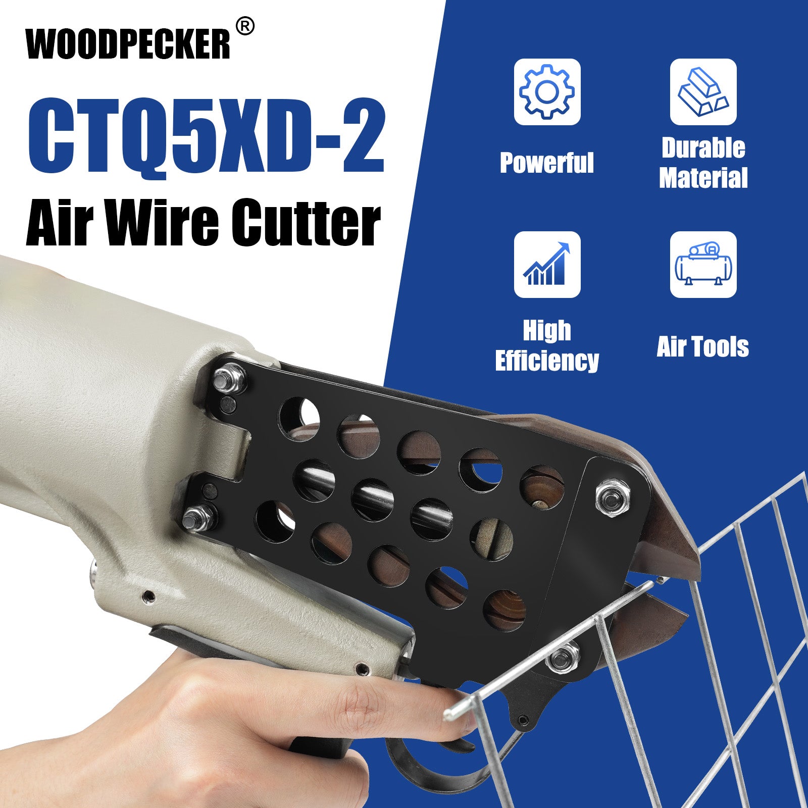 WOODPECKER CTQ5XD-2 Pneumatic Heavy-Duty Cutting Nipper