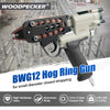 WOODPECKER BWG12 Pneumatic Hog Ring Plier 1.8 mm to 2.1 mm Closure Diameter Hog Ring Gun for Strapping, Fencing, Cages