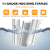 KIMSING AC50/C45 11 Gauge 1-1/2-Inch Crown Hog Ring Staples Gabion Staples