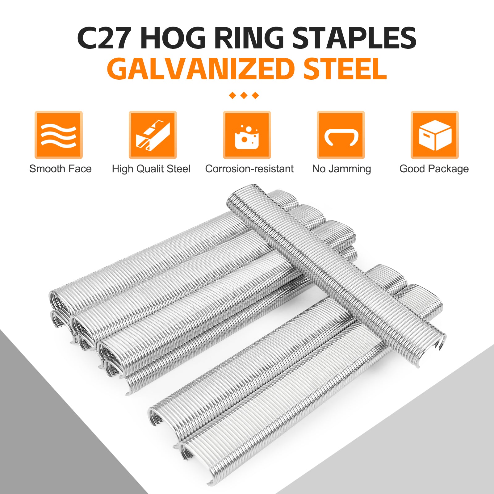 KIMSING C27 15/16'' Crown Hog Rings Staples