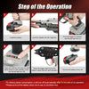 Woodpecker eC760T 16GA Cordless 20V 4.0Ah Electric Hog Ring Gun, 1/2-Inch Crown, 3.0-4.0mm Closure Diameter, Battery Powered C Ring Plier Tool for Fencing, Wire Cages