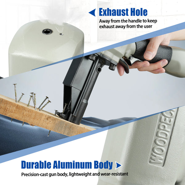 Estrattore Unghie Pneumatico UPWOOD BD70 - Per Legno, Alluminio, 80-120PSI, Arancione - Foto 6