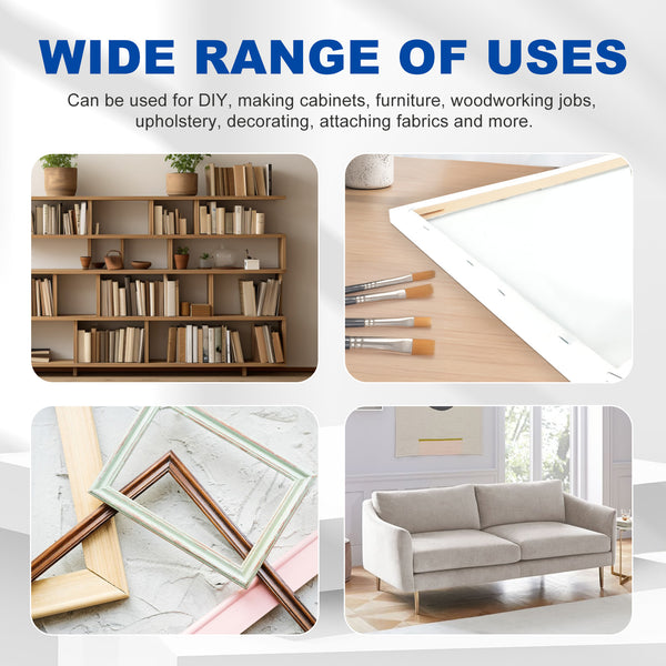 WOODPECKER N7116 Pneumatic Upholstery Stapler, 22 Guage Type 71, 3/8-Inch Crown