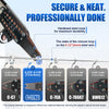 WOODPECKER C-77XE Pneumatic Hog Ring Gun, 15 Gauge, 3/4-Inch Crown, 7.0 mm Closing Diameter