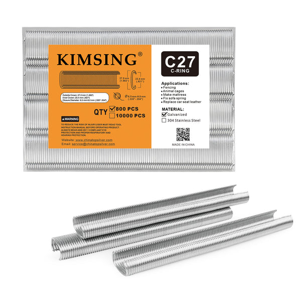 KIMSING C27 15/16'' Crown Hog Rings Staples