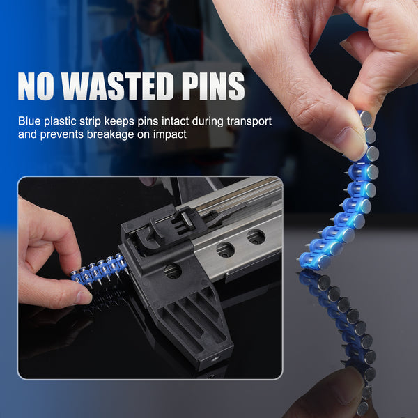 KIMSING 3/4 Inch Plastic Collated Concrete Pins, 1000PCS Box, 12 Gauge