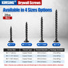 KIMSING Drywall Screws 2lb/Box, #6 Coarse Thread Philips Drive #2 Bugle Head Wood Screws with Black Phosphate Finish M3.5 Sharp Point Screws
