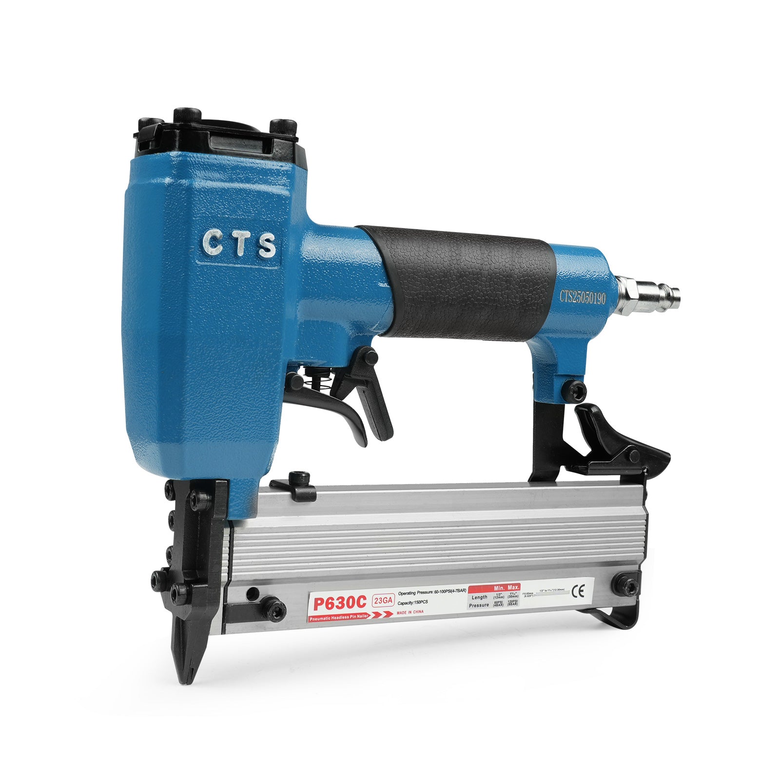 CTS P630C Pneumatic Headless Pin Nailer, 23 Gauge, 1/2-Inch to 1-3/16-Inch (12 to 30mm)