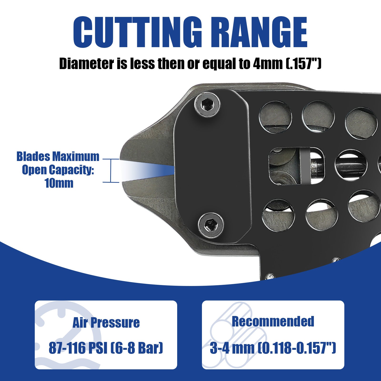 WOODPECKER CTQ4XD Pneumatic Cutting Nipper