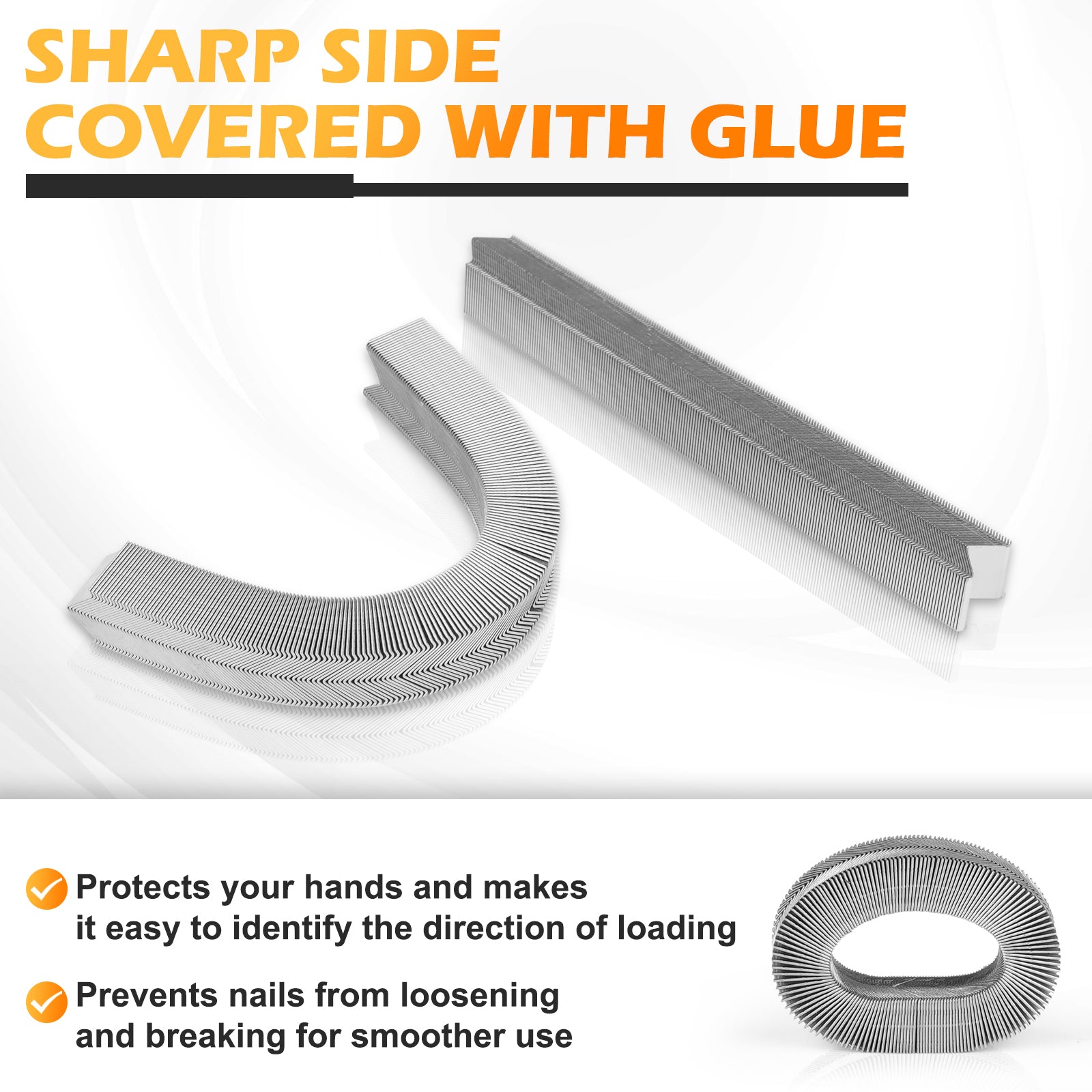 KIMSING V-Nails 30 Gauge 10.3mm Diameter 5MM/7MM/10MM/12MM/15MM Length UNI Hard Wood Type V Nails for V1015 Picture Frame Nailer 4,000 PCS/Box