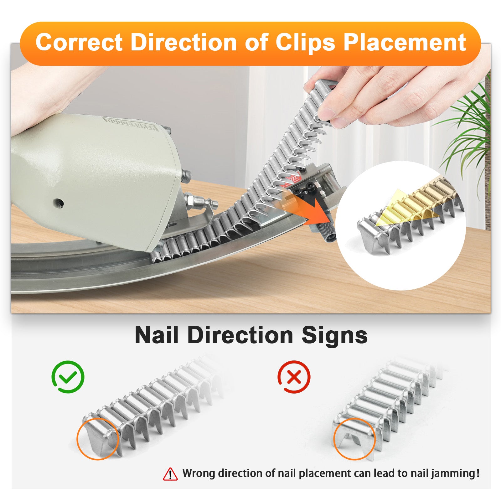 KIMSING CL-34 Galvanized Clinching Clips 960 PCS/Box Compatible with M85 Clinch Clipper Tool for Crab Pots, Lobster Traps, Wire to Wire Fastening