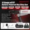 WOODPECKER eC7ET 15GA Cordless 20V 4.0Ah Electric Hog Ring Gun, 3/4-Inch Crown, 7.0-8.0mm Closure Diameter, Battery Powered C Ring Plier Tool for Fencing, Wire Cages