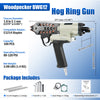 WOODPECKER BWG12 Pneumatic Hog Ring Plier 1.8 mm to 2.1 mm Closure Diameter Hog Ring Gun for Strapping, Fencing, Cages