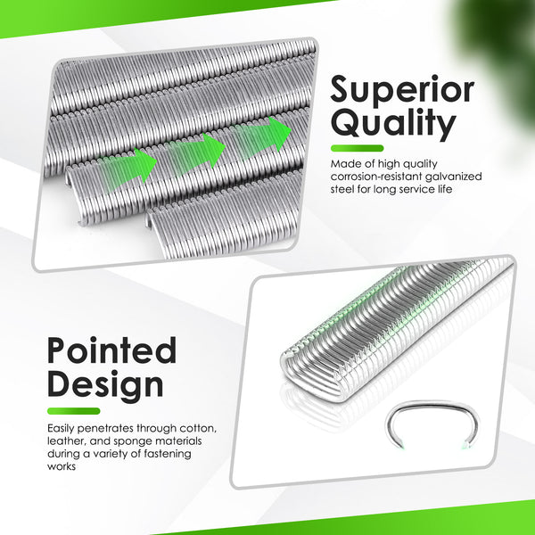 China-top Silver SC760 16 Gauge 5/8'' Crown C Ring Staples C-Rings Hog Rings in 304 Stainless Steel & Galvanized Steel, Wire Fencing Staples, Fasteners for Hog Ring Tool, C Ring Plier, 1000 PCS/Pack & 18000PCS/Box