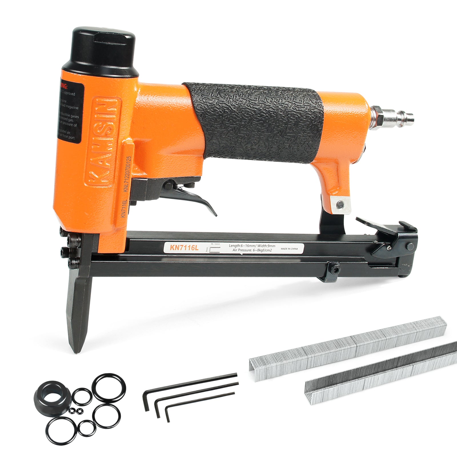 KAMSIN KN7116L Pneumatic Upholstery Stapler,  22 Gauge Type 71, 3/8-Inch Crown