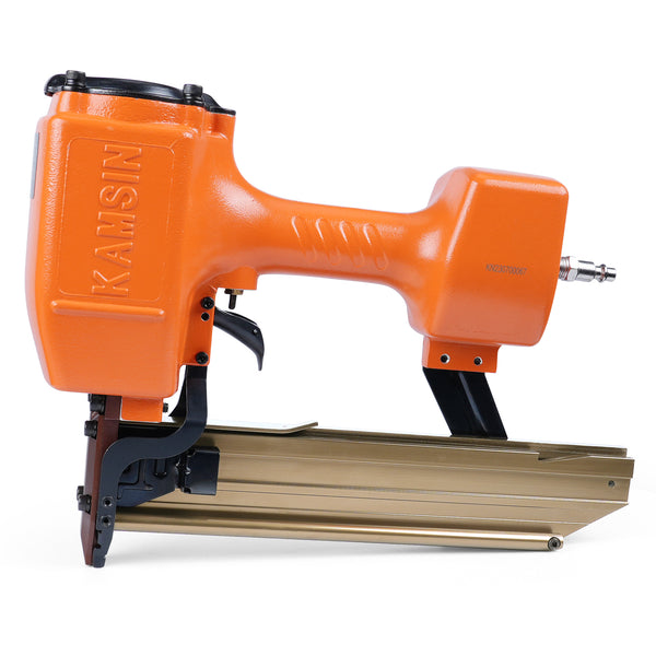 Kamsin N851 16 Gauge 7/16-Inch Medium Crown Construction Stapler Accepts 1" to 2" Staples, Pneumatic Heavy Duty Staple Gun for Roof Decking & Siding, Fencing, Carpentry
