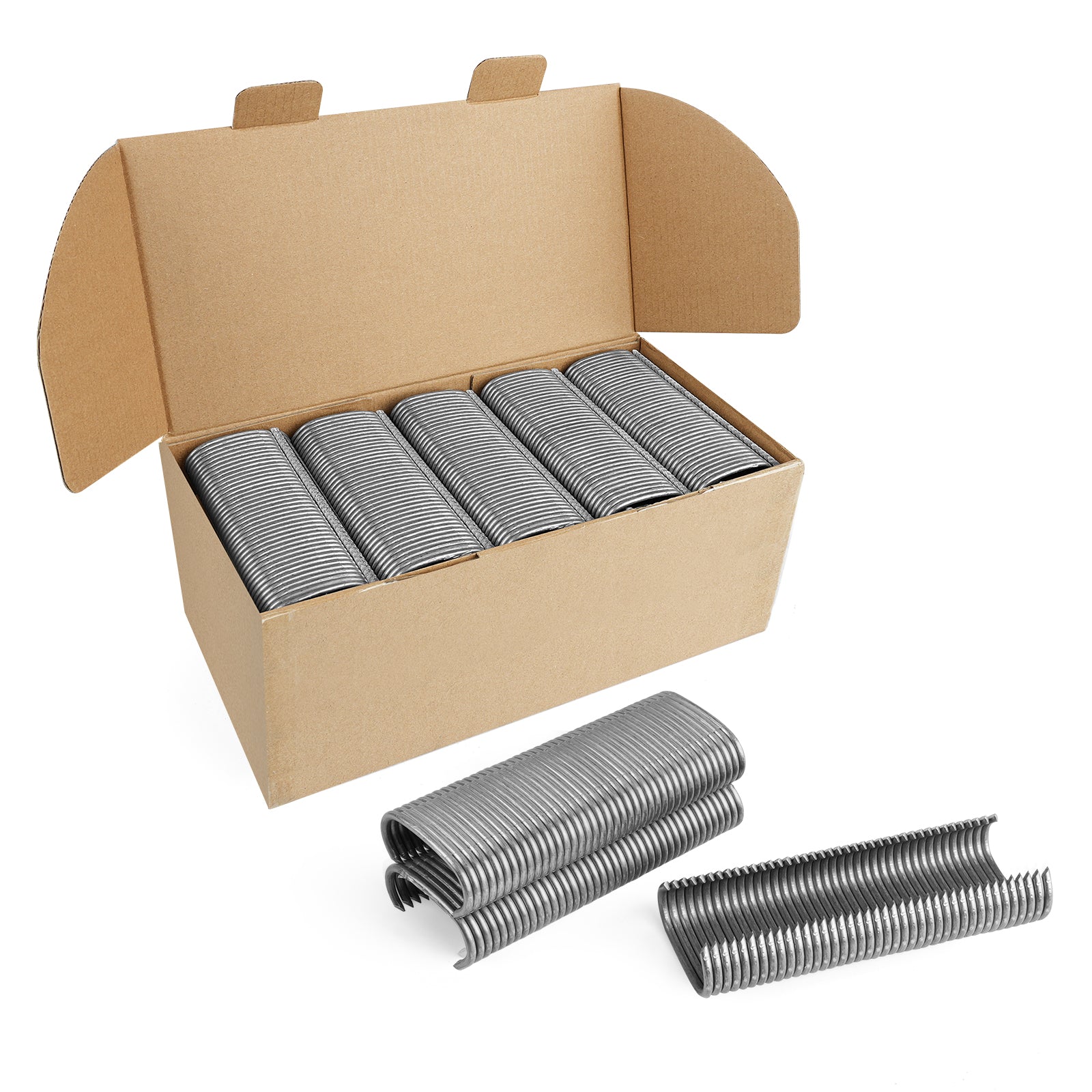 KIMSING AC50/C45 11 Gauge 1-1/2-Inch Crown Hog Ring Staples Gabion Staples