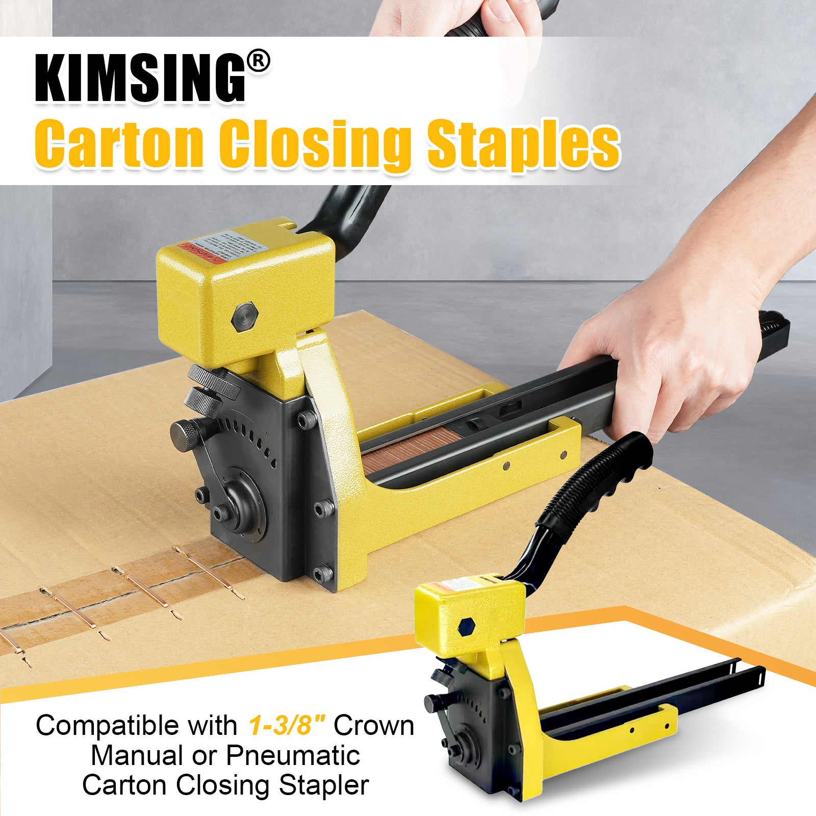 KIMSING 3518 16 Gauge Copper Carton Closing Staples 3/4-Inch (18 mm) Length
