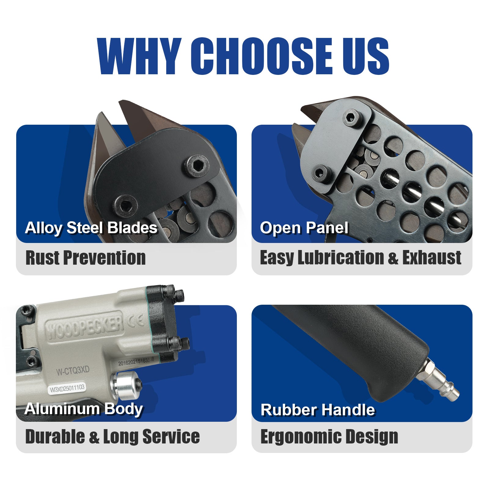 WOODPECKER CTQ3XD Pneumatic Cutting Nipper