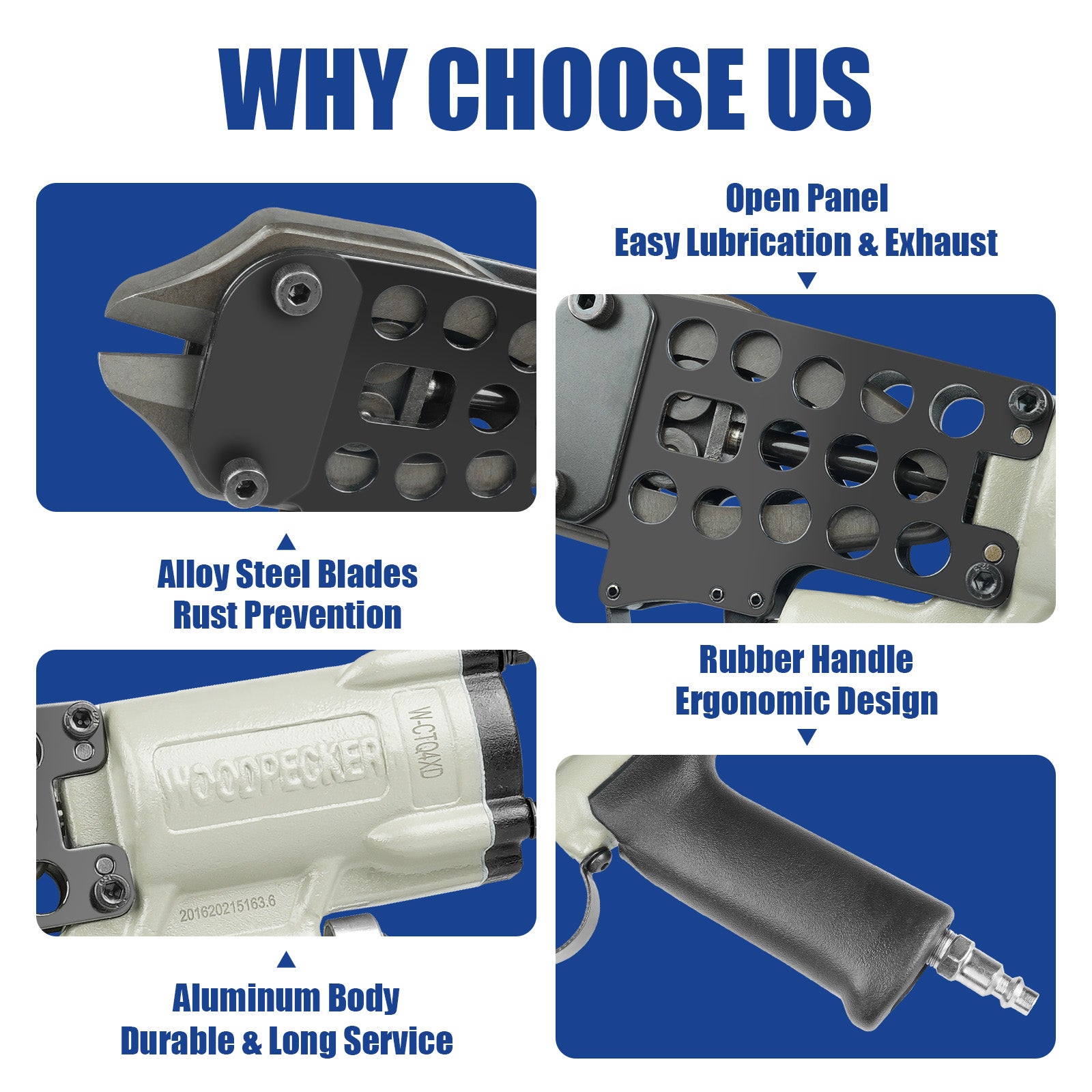 WOODPECKER CTQ4XD Pneumatic Cutting Nipper