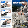 WOODPECKER C130L Heavy Duty Pneumatic Gabion Hog Ring Gun, 11 Gauge, 1-1/2-Inch Crown, 13.0-14.0mm Closing Diameter