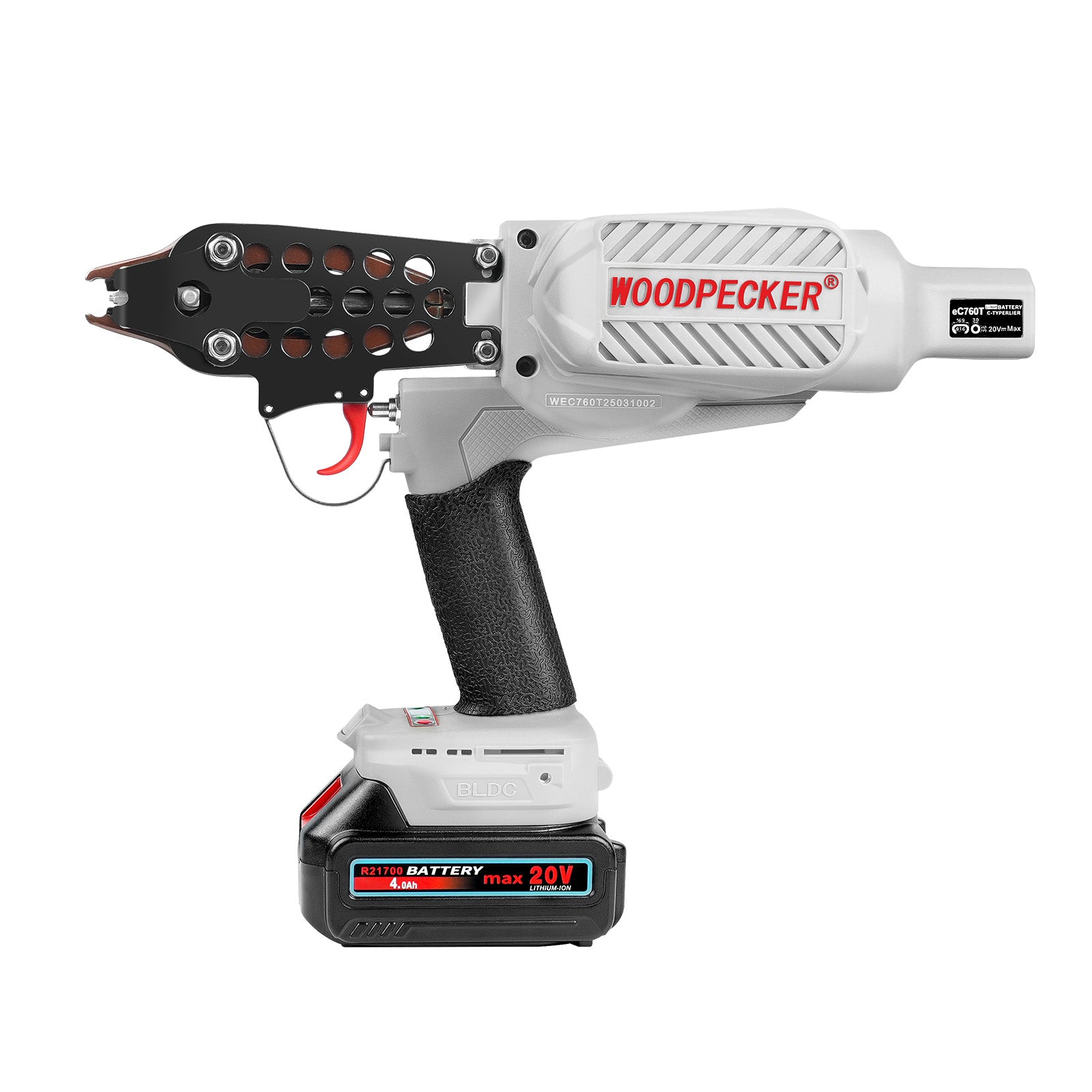 WOODPECKER EC760T Cordless Hog Ring Gun, 16 Gauge, 1/2-Inch Crown, 3.0-4.0mm Closing Diameter