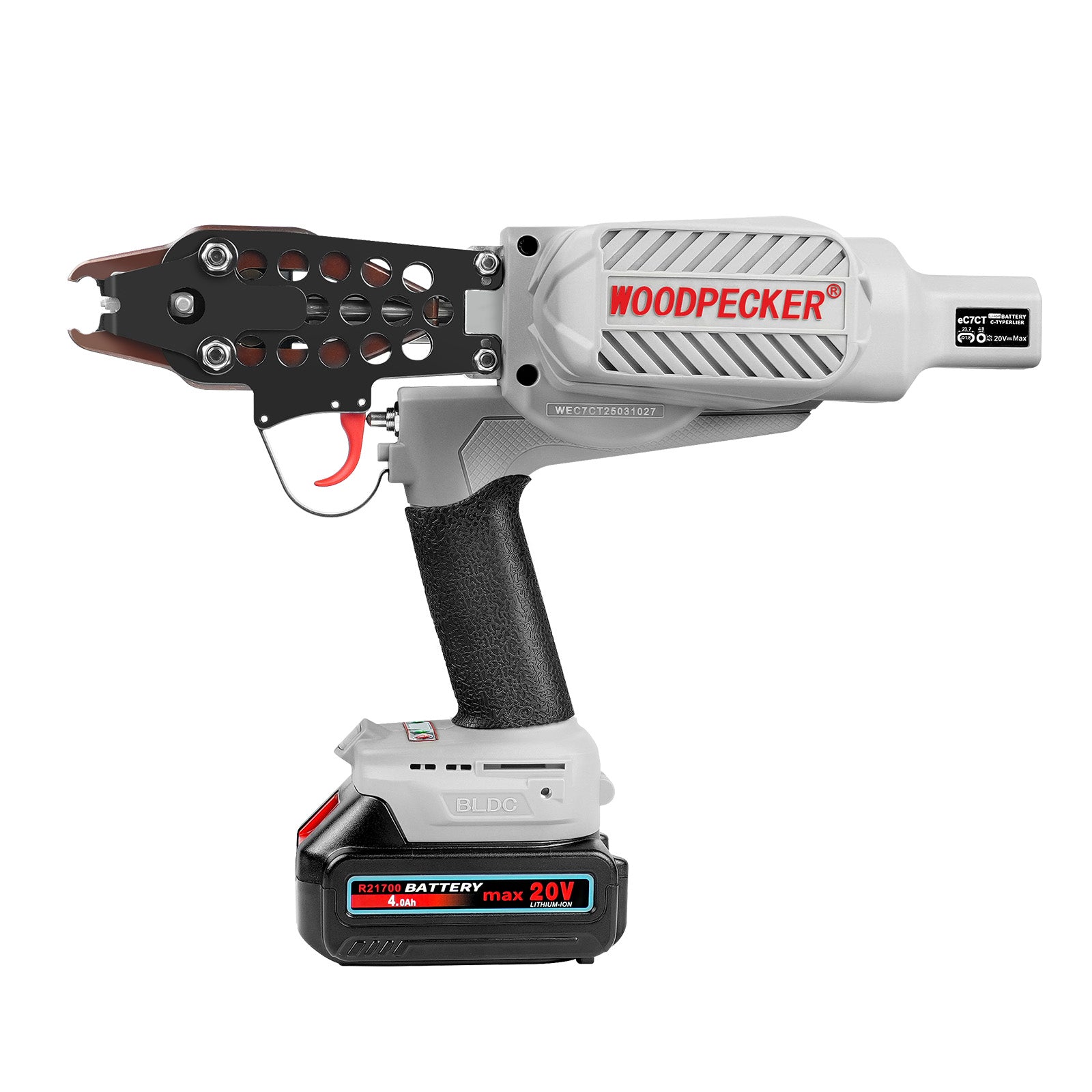 WOODPECKER EC7CT Cordless Hog Ring Gun, 15 Gauge, 3/4-Inch Crown, 4.8-5.2mm Closing Diameter