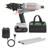 WOODPECKER eC7CT 15GA Cordless 20V 4.0Ah Electric Hog Ring Gun, 3/4-Inch Crown, 4.8-5.2mm Closure Diameter, Battery Powered C Ring Plier Tool for Fencing, Wire Cages