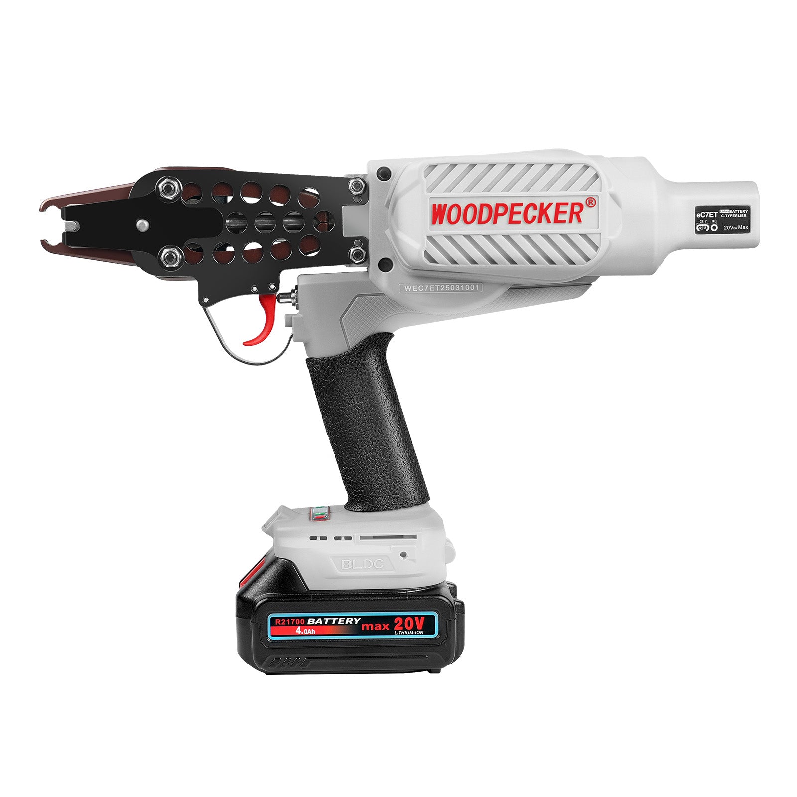 WOODPECKER EC7ET Cordless Hog Ring Gun, 15 Gauge, 3/4-Inch Crown, 7.0-8.0mm Closing Diameter