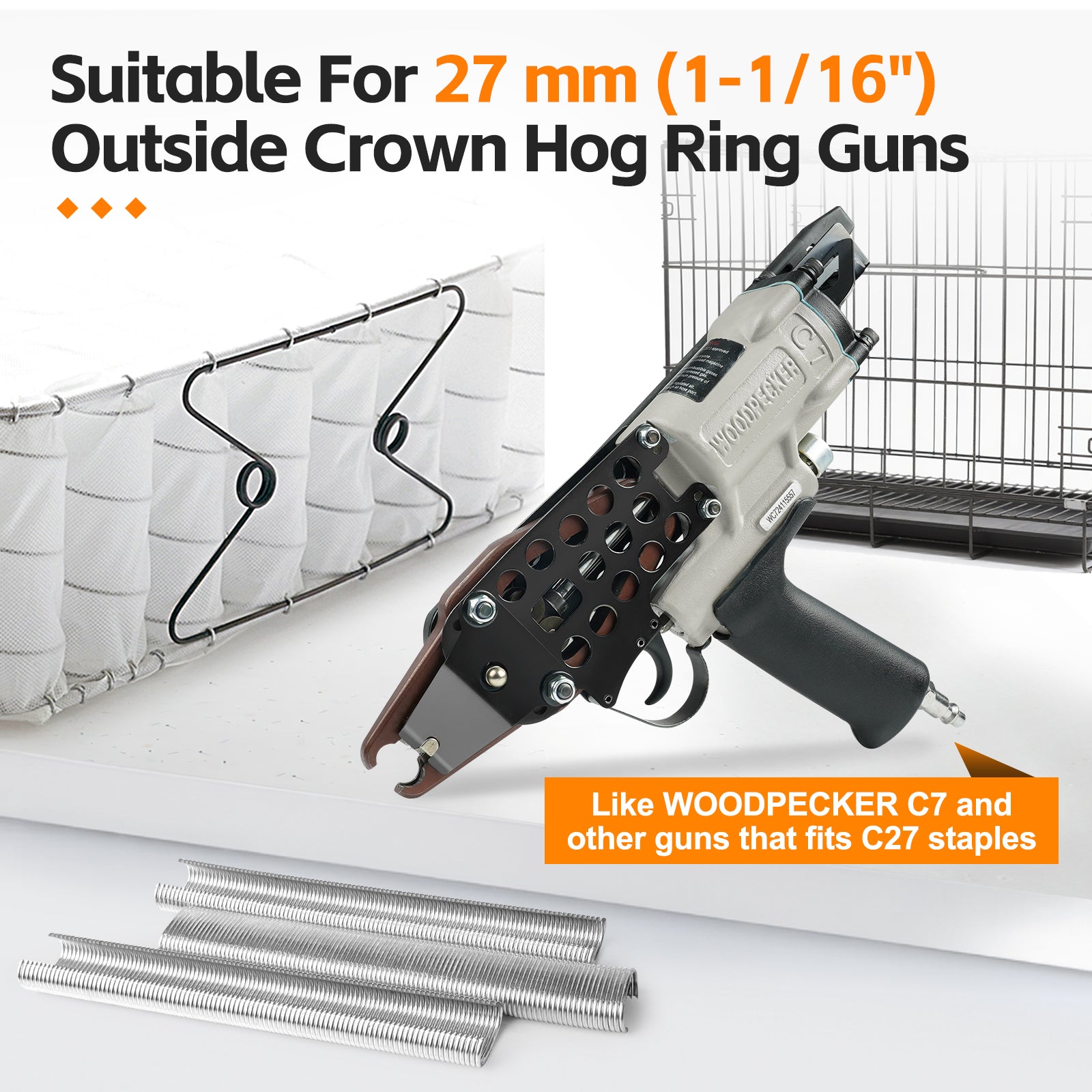 KIMSING C27 15/16'' Crown Hog Rings Staples