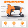 KN8016S 21 Gauge Pneumatic Upholstery Stapler for 80 Series Staples with 1/2" Crown Continuous Firing Mode Air Power Upholstery Staple Gun Fine Wire Stapler, DIY, Renovation, Furniture