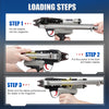 WOODPECKER V6C7CF52 15 Gauge 3/4-Inch Pneumatic Hog Ring Gun 5.2-5.8mm Closure Diameter with Stainless Steel Magazine