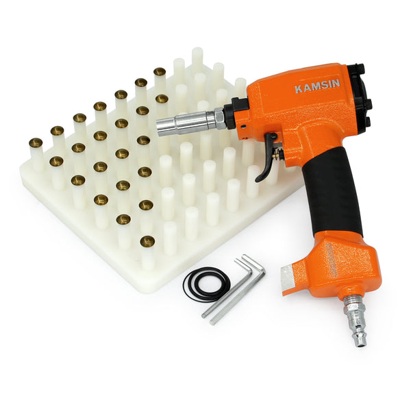 1170 Pneumatic Thumbtack Gun, Barrel Sleeves for Different Tacks Head Diameter, Comes with Loading Board for Vintage and Antique Furniture (Tack Loading Tray Board)