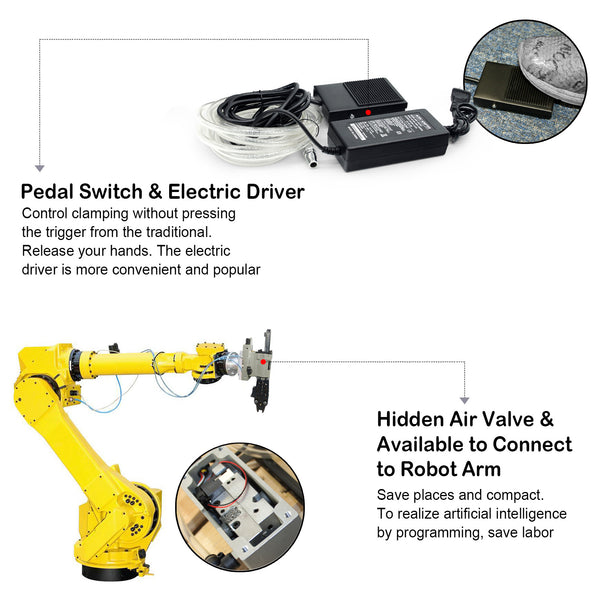 Woodpecker JC-7CA52W 15 Guage Electric Control Hog Ring Gun, Pedal Switch Control