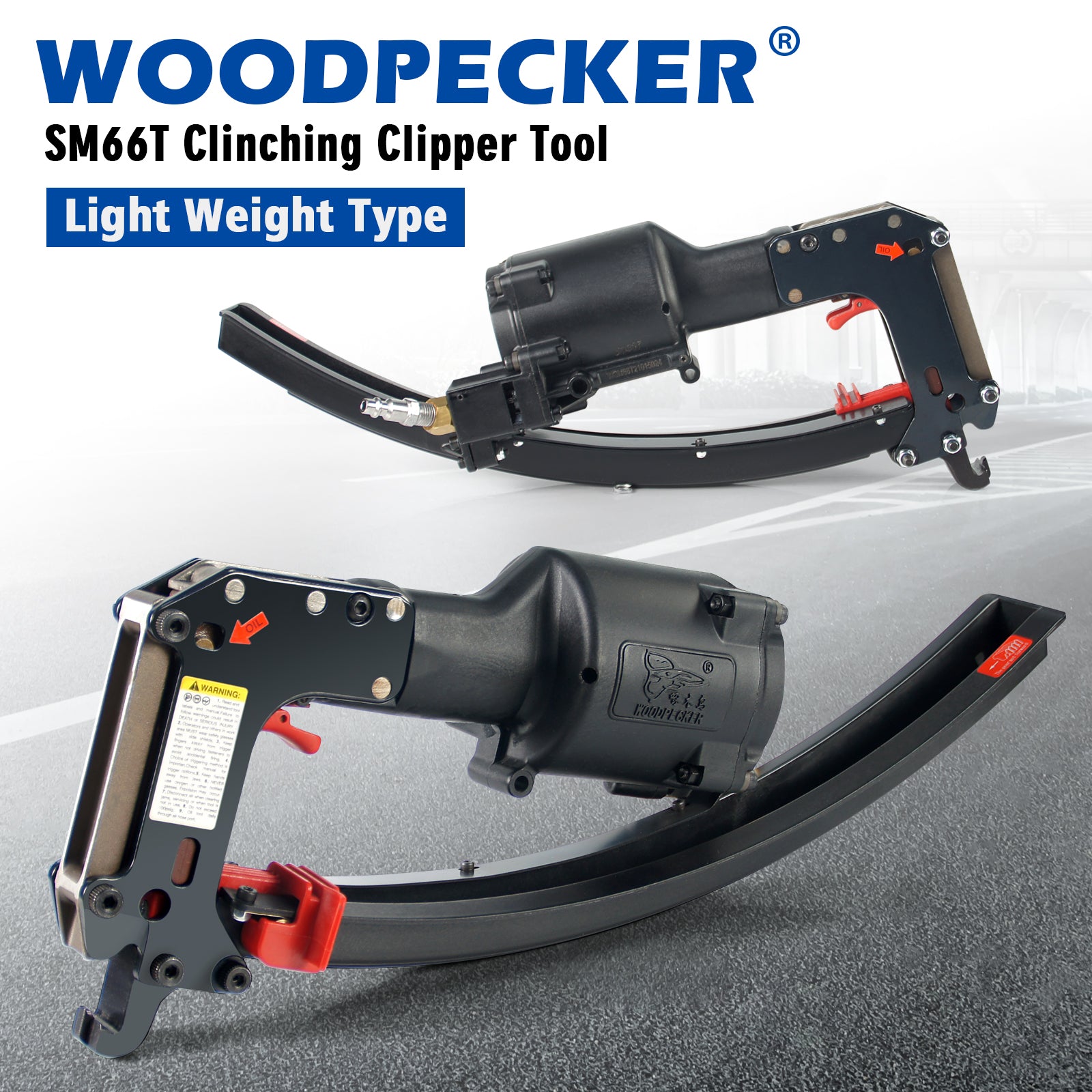 WOODPECKER SM66T Pneumatic Clinching Clipper Air Clinch Clip Tool Clips Clipper Clinching Clipper Gun