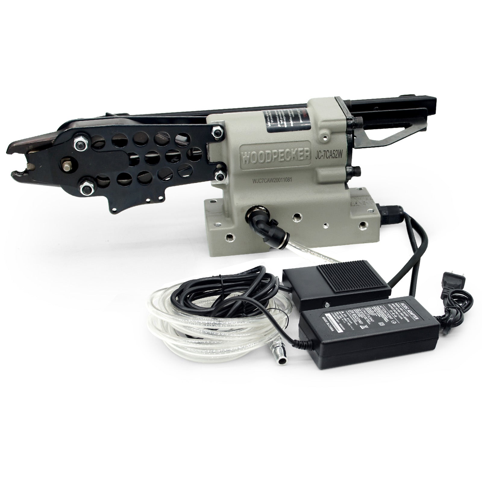 Woodpecker JC-7CA52W 15 Guage Electric Control Hog Ring Gun, Pedal Switch Control, 3/4-Inch 4.8mm Closure Diameter, Intelligent and Fully Automatic C Ring Gun