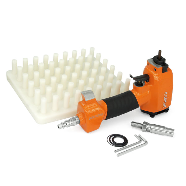 1170 Pneumatic Thumbtack Gun, Barrel Sleeves for Different Tacks Head Diameter, Comes with Loading Board for Vintage and Antique Furniture (Tack Loading Tray Board)