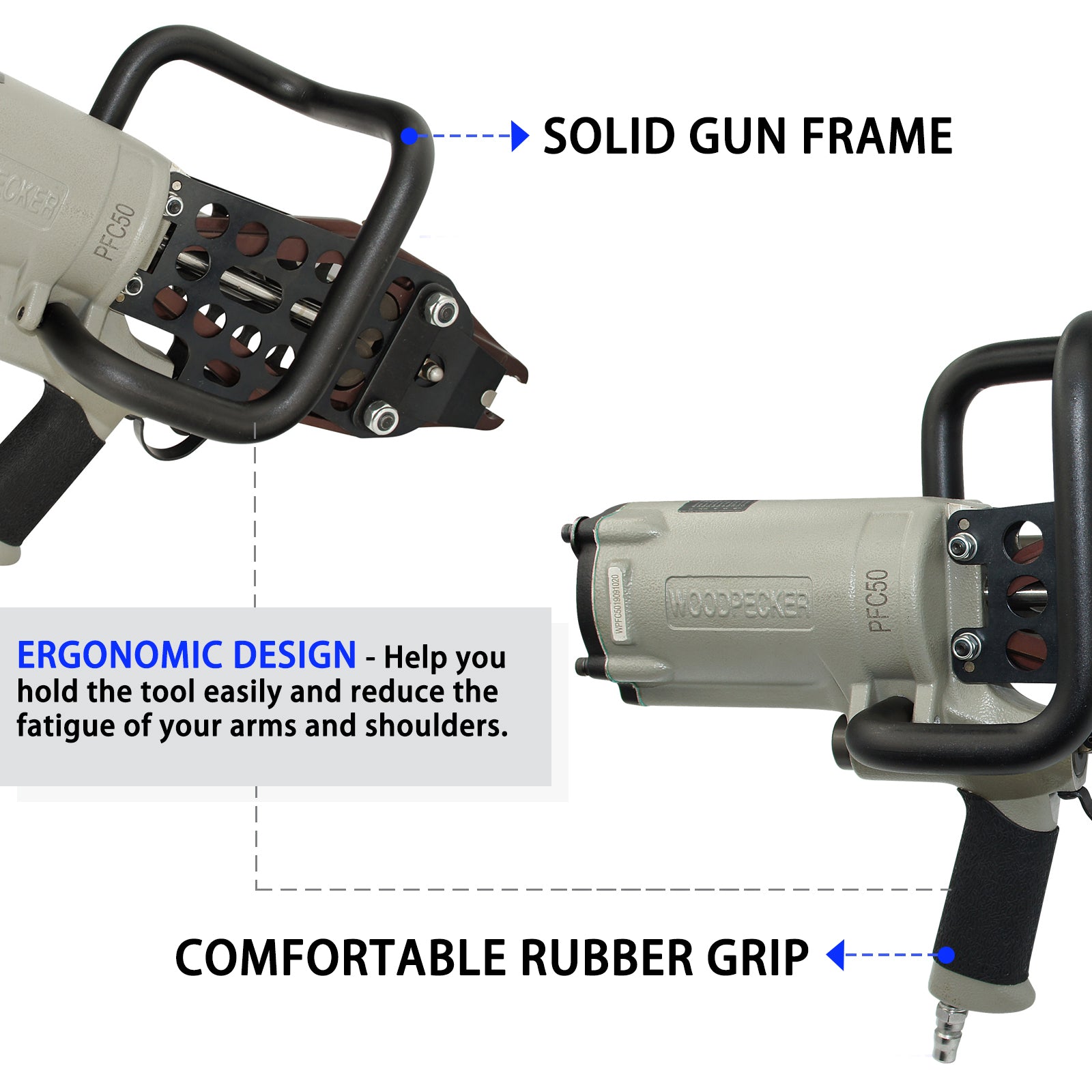 Woodpecker PFC50 11 Gauge 1-3/4-inch Pneumatic C Ring Tool Snap-Ring Plier