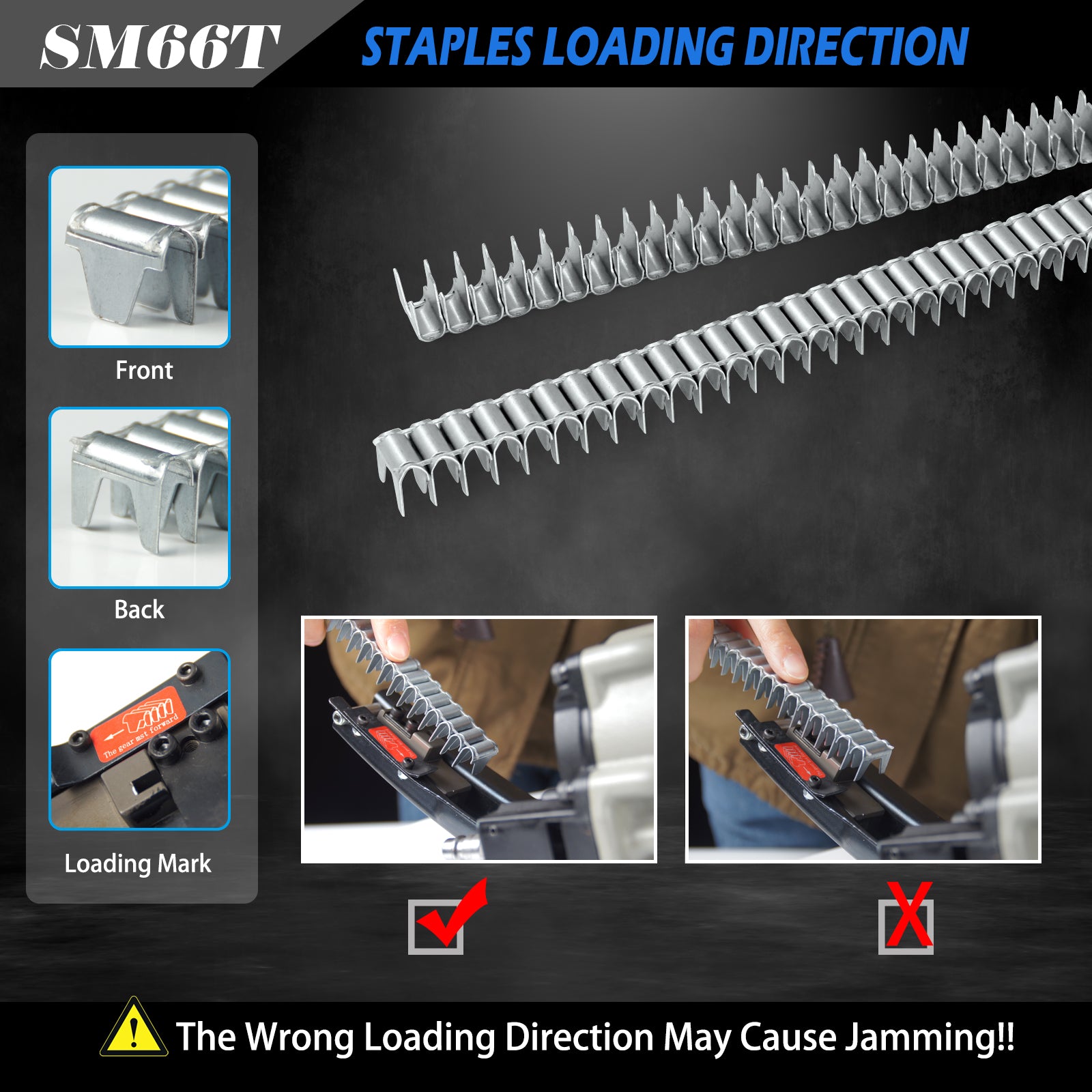 WOODPECKER SM66T Pneumatic Clinching Clipper Air Clinch Clip Tool Clips Clipper Clinching Clipper Gun