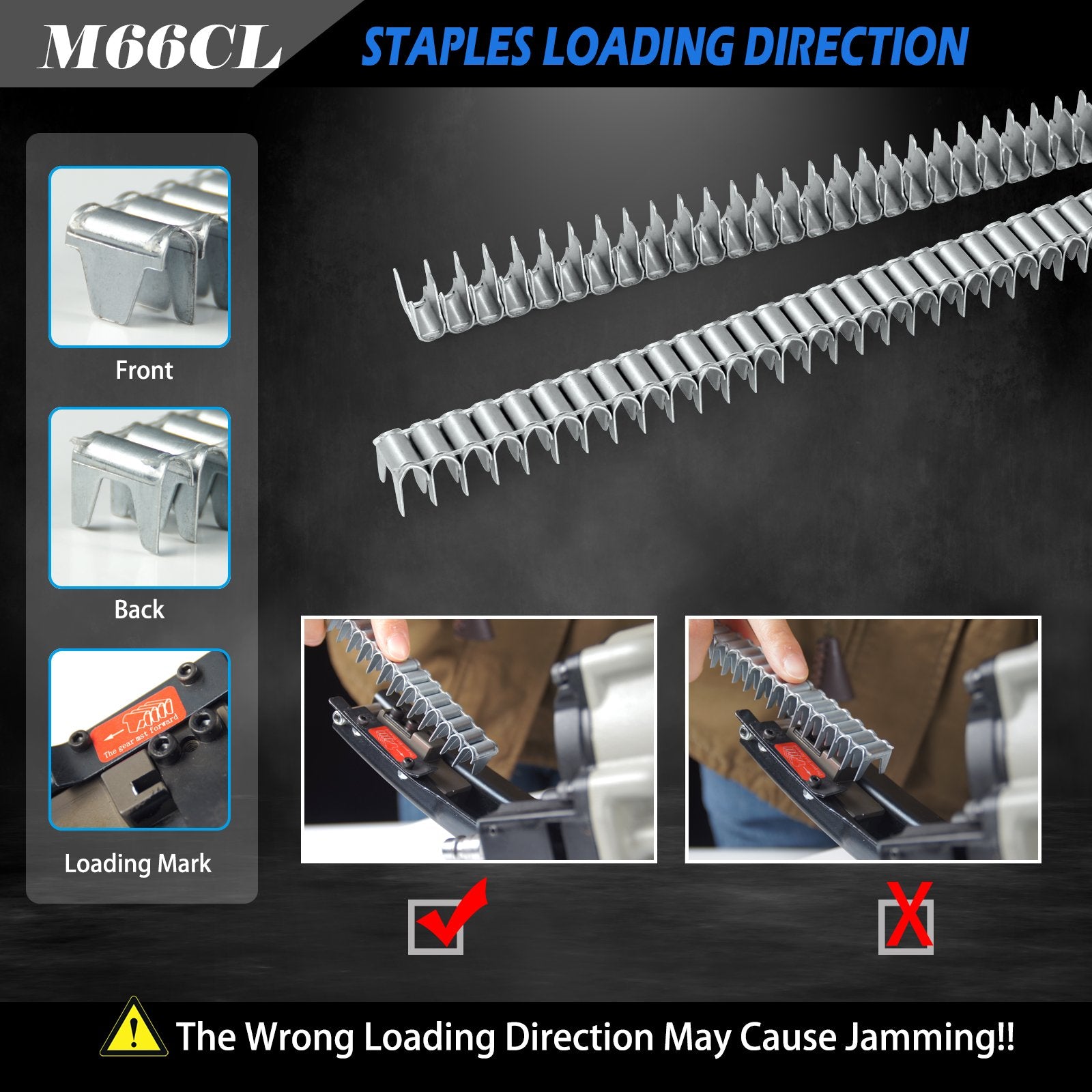WOODPECKER M66-CL Pneumatic Clinching Clipper Air Clinch Clip Tool for Fixing Mattress Spring
