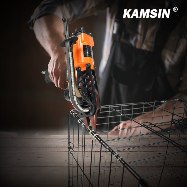 KAMSIN K-SC760 16 Gauge Pneumatic 1/2" Crown Hog Ring Stapler