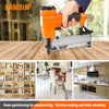 KAMSIN P630 23 Gauge Pneumatic Pin Nailer-3/8-inch to 1-3/16 -inch(10-30mm) Pin Nails, Headless Pinner with Trigger Safety for Cabinet, Windows, Doors, and Woodworking