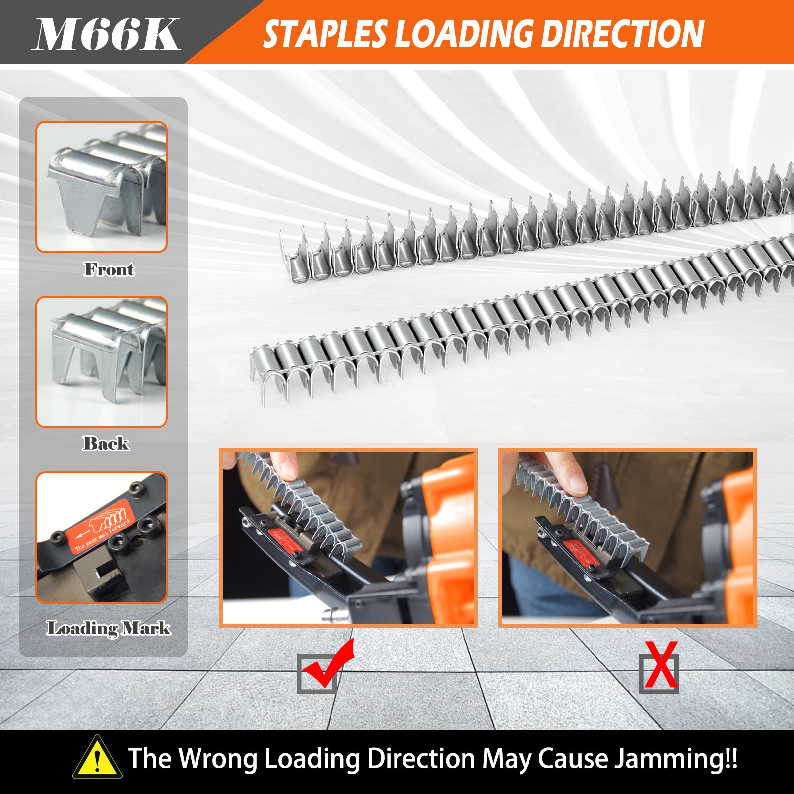 KAMSIN M66K Pneumatic Clinching Clipper for Fixing Mattress Spring and Making Traps