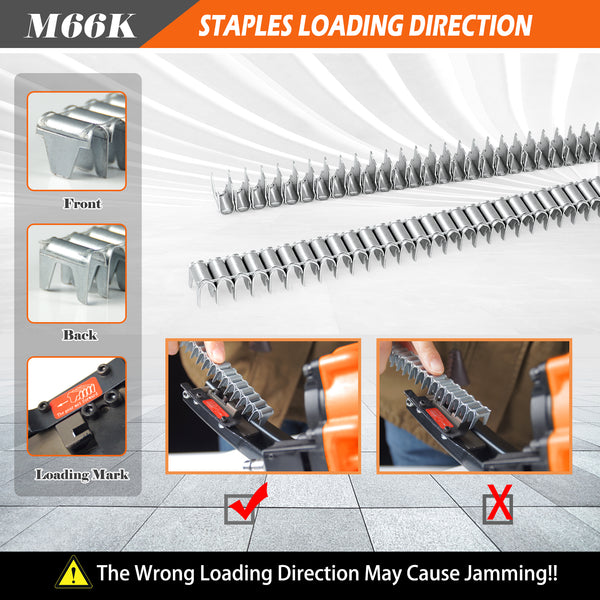 KAMSIN M66K Pneumatic Clinching Clipper for Fixing Mattress Spring and Making Traps