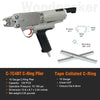 15 Gauge Pneumatic Hog Ring Gun, Standard Nose, 4.8mm Closure Diameter, 3/4-Inch Crown Hog Ring Staples, Air Hog Ring Plier C Ring Gun Hog Rig Tool for Cages, Fencing (C-7C4BT)