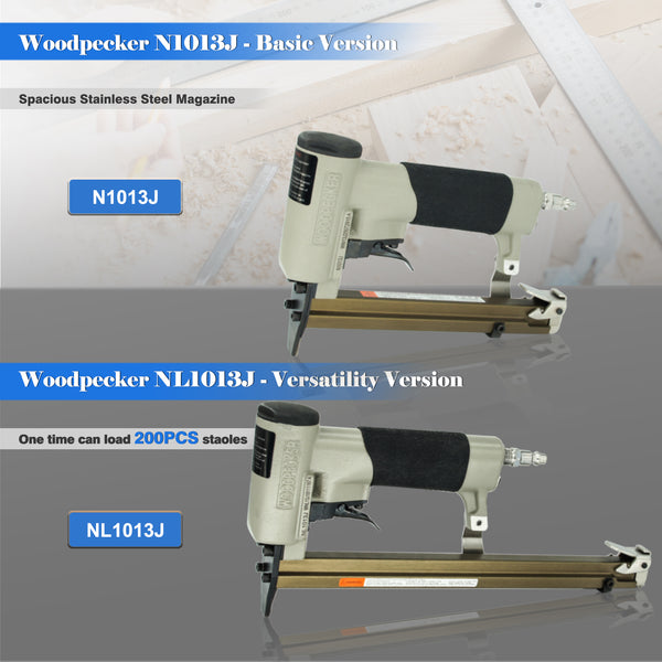 Woodpecker N1013J 20 Gauge Power Upholstery Stapler, 7/16'' Crown Air Staple Gun