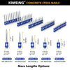 12 Gauge 7/8 Inch X .109 Inch Mechanical Galvanized Smooth Shank Plastic Collated Concrete and Steel Drive Pins for Gas Powered Framing Nailers 1000 PCS/Box