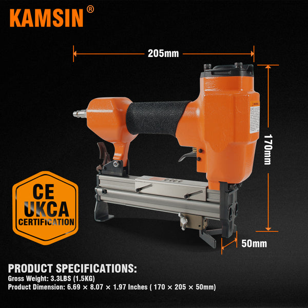 KAMSIN V1015 Pneumatic Picture Frame Nailer 30 Gauge 5/16'' to 19/32'' (7-15mm) V Nails